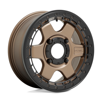 Fuel UTV D924 BLOCK UTV BEADLOCK Matte Bronze W/ Black Ring wheel