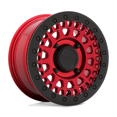 Black Rhino Hard Alloys - UTV PARKER UTV BEADLOCK Candy Red W/ Black Bead Ring wheel