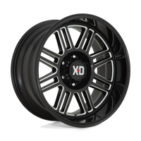 XD XD850 CAGE Gloss Black Milled wheel