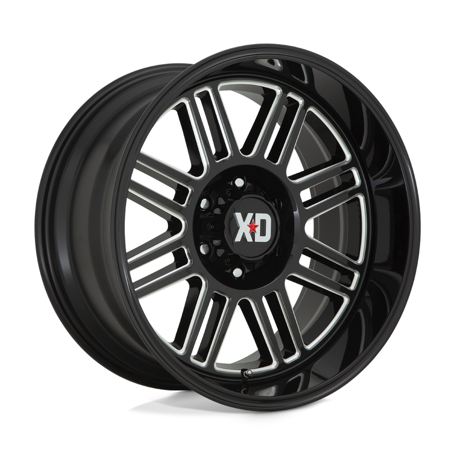 XD XD850 CAGE Gloss Black Milled wheel
