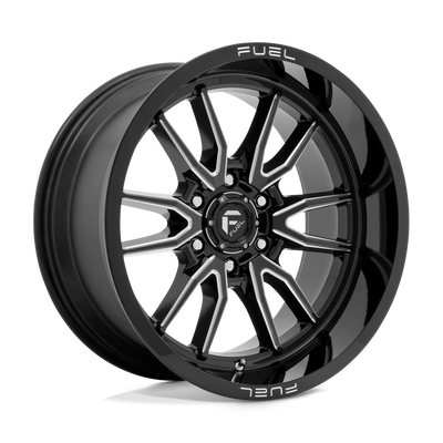 Fuel 1PC D761 CLASH Gloss Black Milled wheel