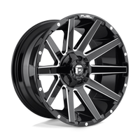 Fuel 1PC D615 CONTRA Gloss Black Milled wheel