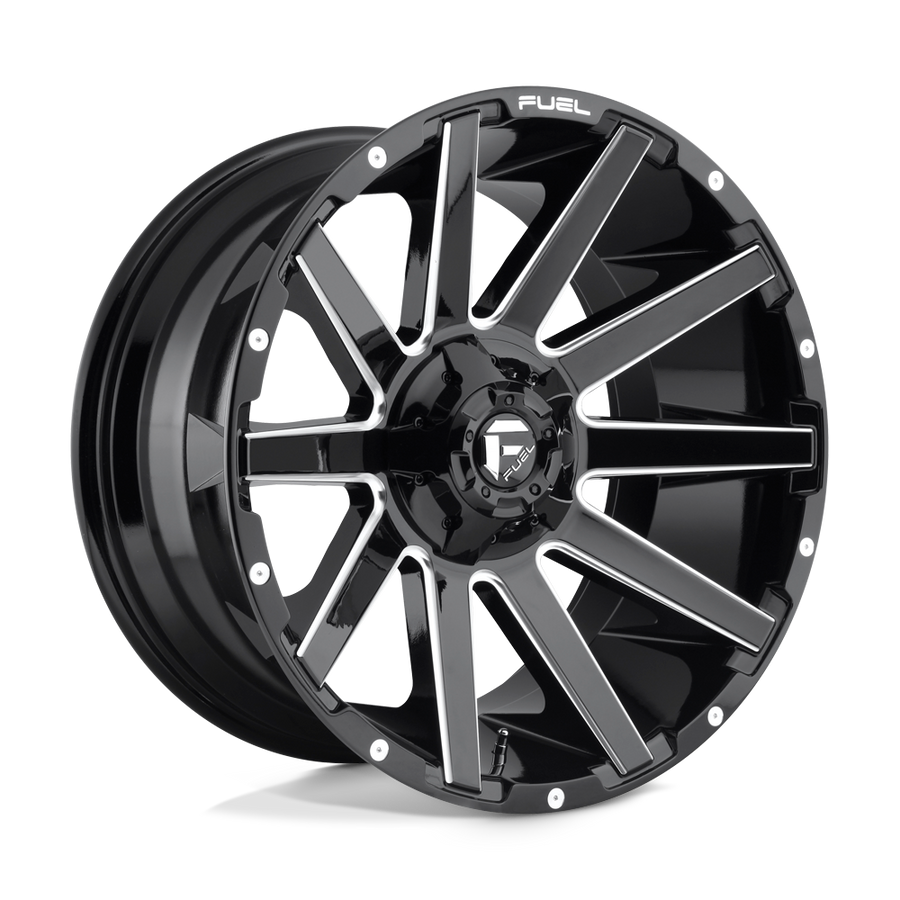 Fuel 1PC D615 CONTRA Gloss Black Milled wheel