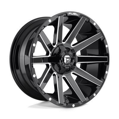 Fuel 1PC D615 CONTRA Gloss Black Milled wheel