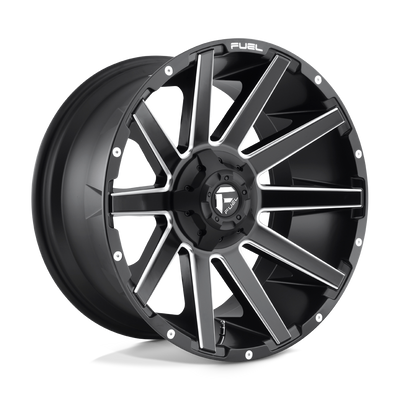 Fuel 1PC D616 CONTRA Matte Black Milled wheel