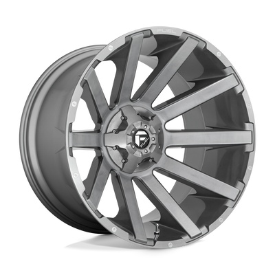 Fuel 1PC D714 CONTRA PLATINUM Brushed Gun Metal Tinted Clear wheel