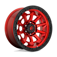 Fuel 1PC D695 COVERT Candy Red Black Bead Ring wheel