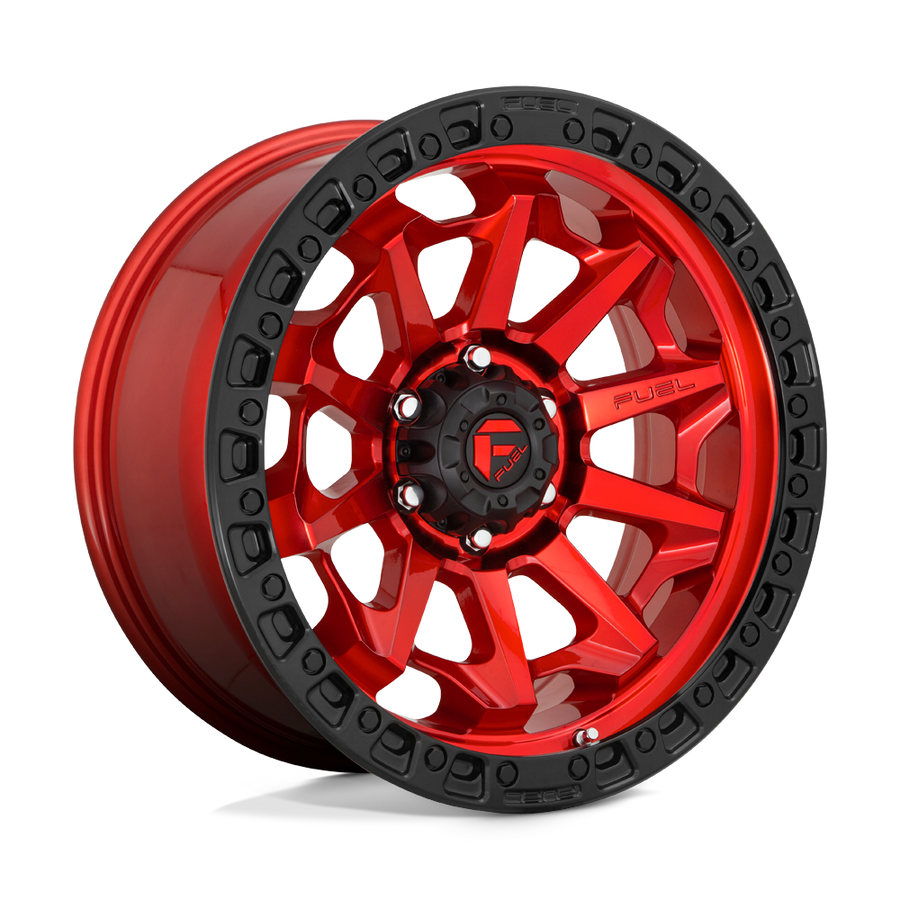 Fuel 1PC D695 COVERT Candy Red Black Bead Ring wheel