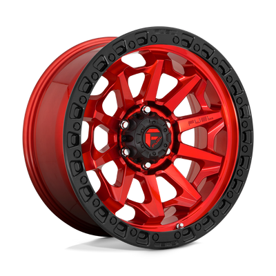 Fuel 1PC D695 COVERT Candy Red Black Bead Ring wheel