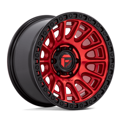 Fuel 1PC D834 CYCLE Candy Red W/ Black Ring wheel