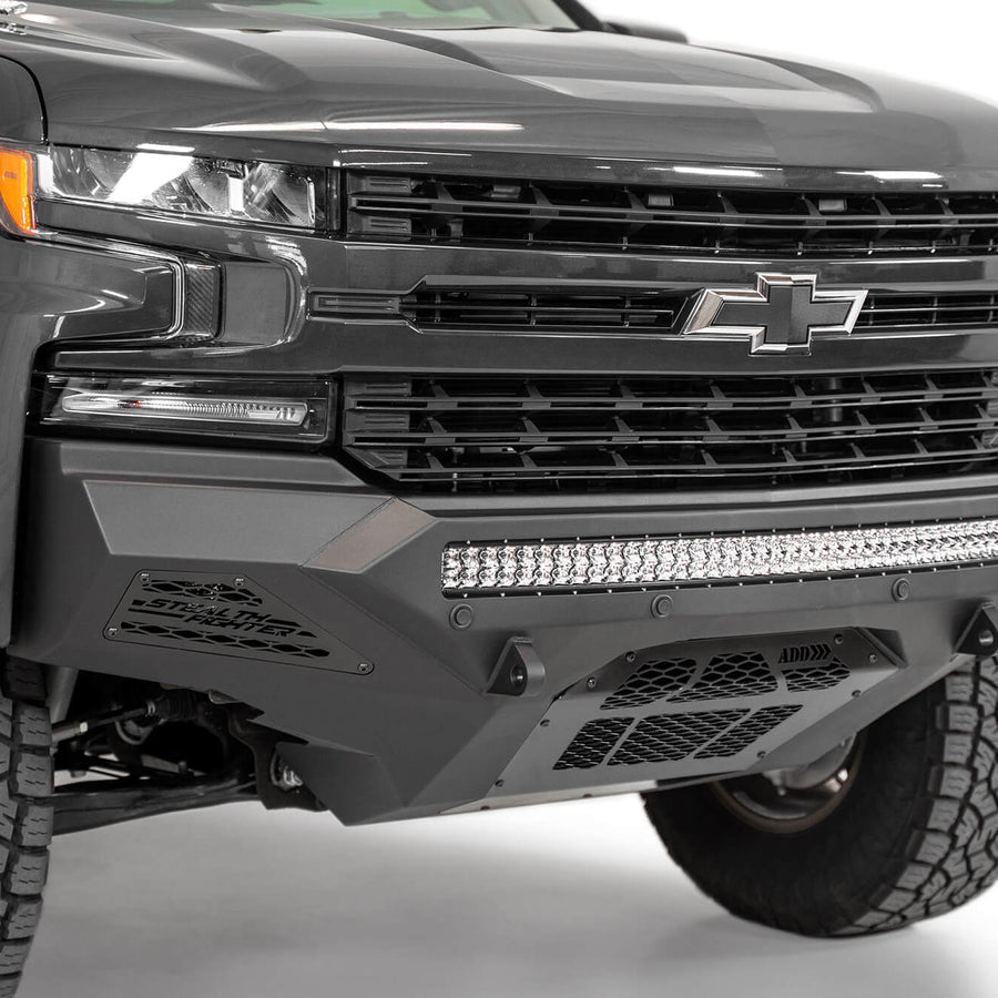 2019 - 2022 Chevy Silverado 1500 Stealth Fighter Front Bumper