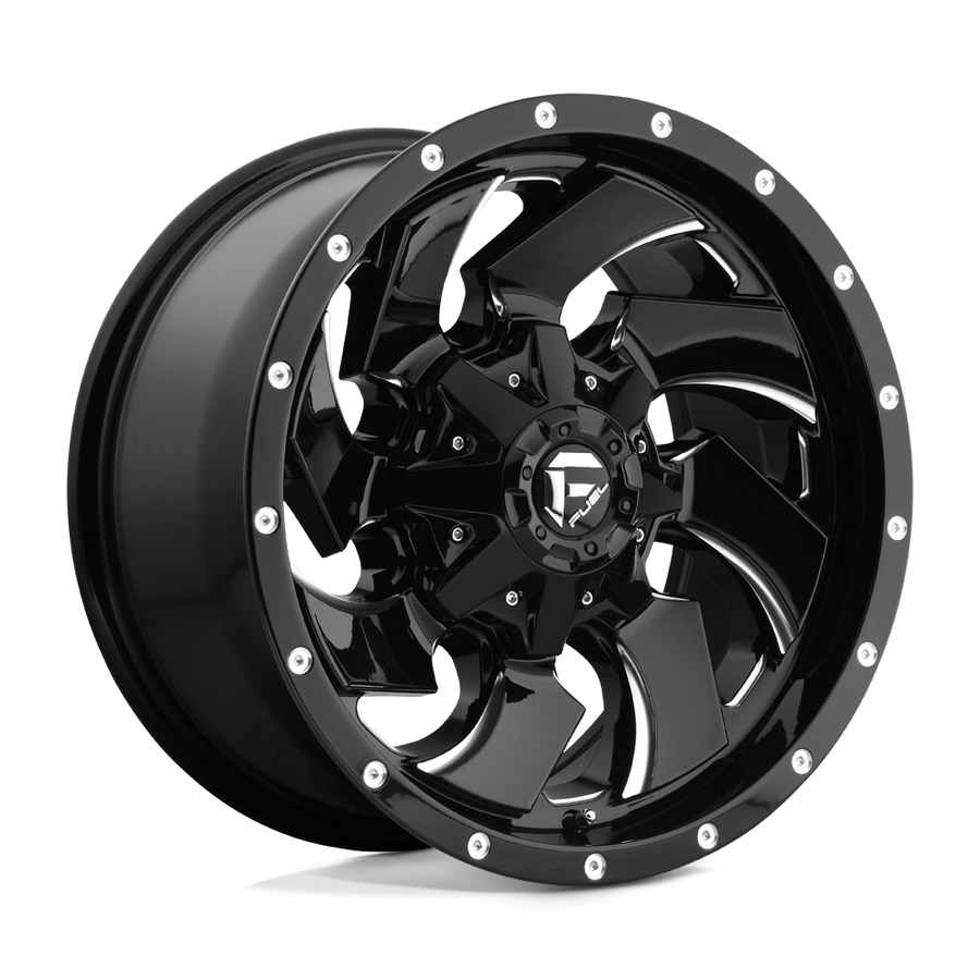 Fuel 1PC D574 CLEAVER Gloss Black Milled wheel