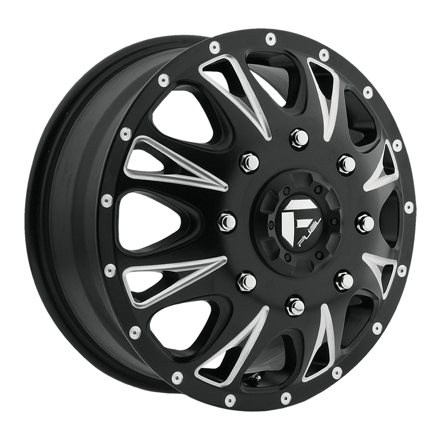Fuel 1PC D513 THROTTLE Matte Black Milled wheel