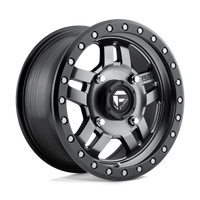 Fuel UTV D557 ANZA UTV Matte Gunmetal Black Bead Ring wheel