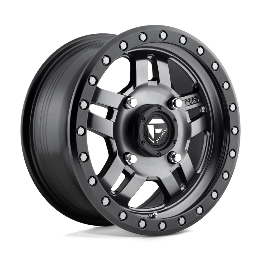 Fuel UTV D557 ANZA UTV Matte Gunmetal Black Bead Ring wheel