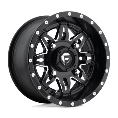Fuel UTV D567 LETHAL UTV Matte Black Milled wheel