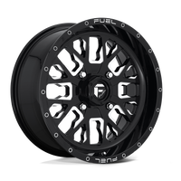 Fuel UTV D611 STROKE UTV Gloss Black Milled wheel