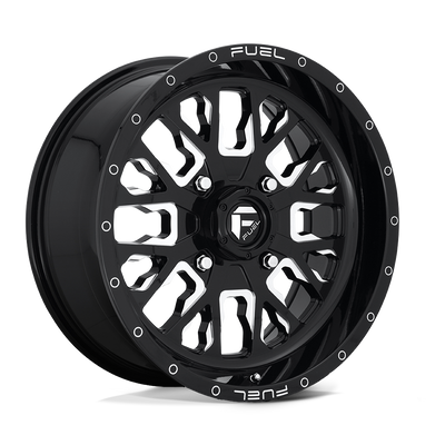 Fuel UTV D611 STROKE UTV Gloss Black Milled wheel