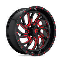 Fuel UTV D642 KOMPRESSOR UTV Gloss Black Red Tinted Clear wheel