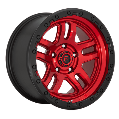 Fuel 1PC D732 AMMO Candy Red Black Bead Ring wheel