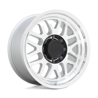 Black Rhino Hard Alloys DELTA Gloss Silver W Mirror Face&Lip wheel