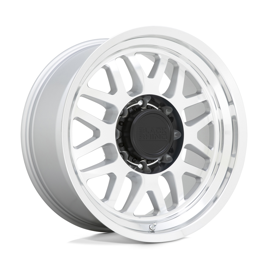 Black Rhino Hard Alloys DELTA Gloss Silver W Mirror Face&Lip wheel