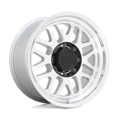 Black Rhino Hard Alloys DELTA Gloss Silver W Mirror Face&Lip wheel
