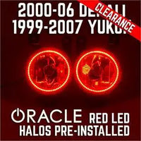 1999-2007 GMC Yukon/Denali Fog Lights - Red SMD Halos Pre-Installed - CLEARANCE