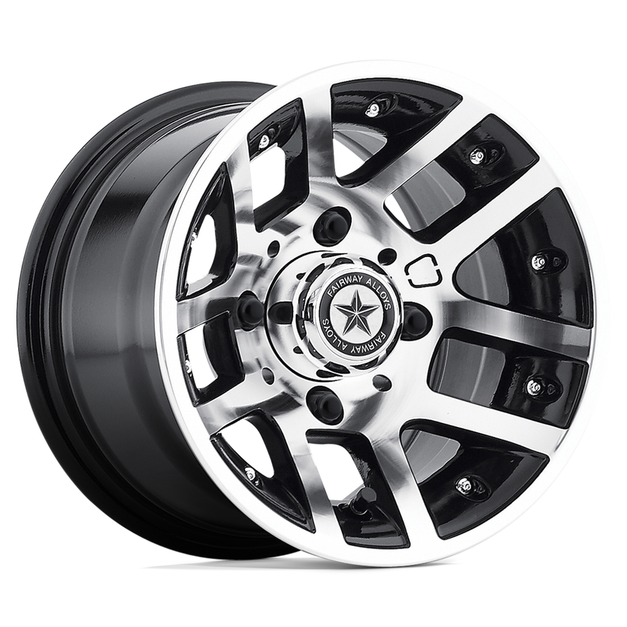 Fairway Alloys FA121 ILLUSION UTV Machined Gloss Black wheel