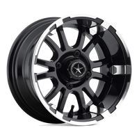 Fairway Alloys FA132 SIXER UTV Machined Matte Black wheel