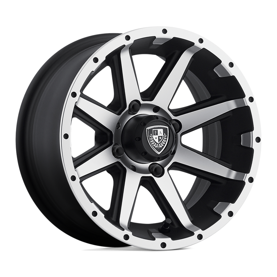 Fairway Alloys FA136 REBEL UTV Machined Matte Black wheel