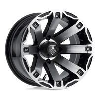 Fairway Alloys FA143 RAGE UTV Machined Gloss Black wheel