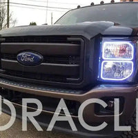 2011-2016 Ford F-250/F-350 Super Duty ORACLE ColorSHIFT Headlight Halo Kit (Square Ring Design)