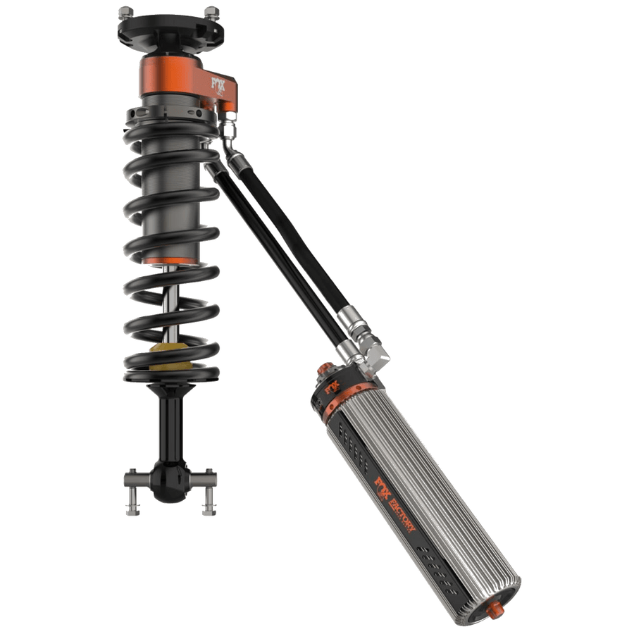 Fox Factory 2019-2023  Silverado/Sierra 1500 Front Coilover Internal Bypass Factory Race 3.0 Recirculating Remote Reservoir Dual Speed Compression Adjuster Non-TB/Non-AT4 3.5 Lift TB/AT4 1.5 Lift Fox Offroad Shocks