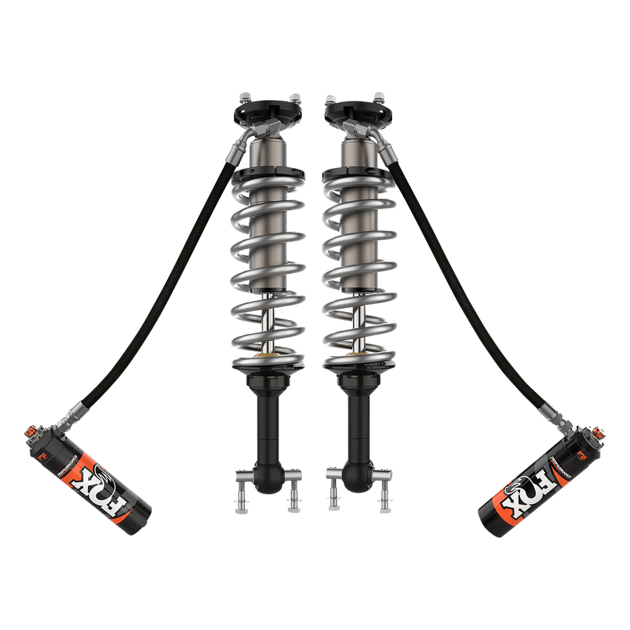 Fox Factory 21-Up Ford Bronco 4 Door  No Raptorw/UCA Front Coilover Performance Elite 2.5 Remote Reservoir Base 4 Inch Lift Sasquatch 4-4.5 Inch Lift Dual Speed Compression Adjuster Fox Offroad Shocks