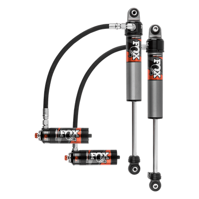 Fox Factory 2018-2024 Jeep JL No Mojave Front Performance Elite 2.5 Remote Reservoir 3.5-4 Inch Lift Dual Speed Compression Adjuster Fox Offroad Shocks