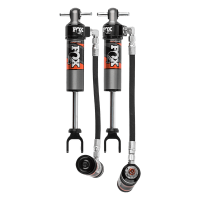 Fox Factory 20-Up Silverado/Sierra 2500/3500 w/ UCA Front Performance Elite 2.5 Remote Reservoir 5.7 Inch 1.5-2.5 Inch Lift Dual Speed Compression Adjuster Fox Offroad Shocks