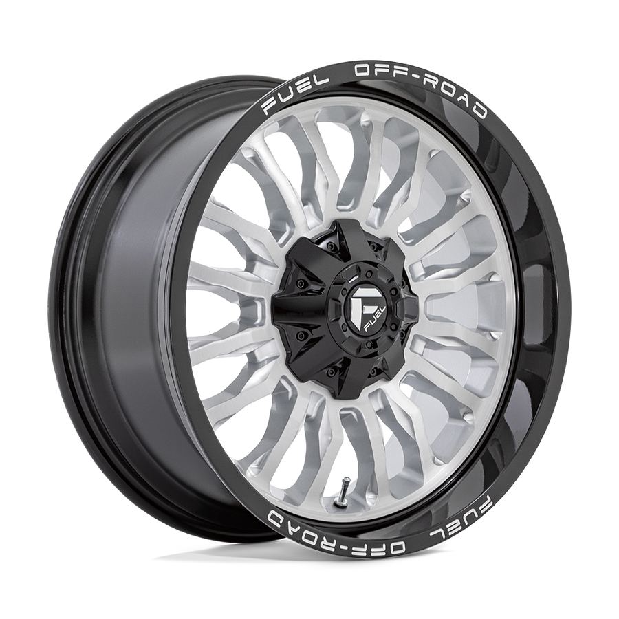 Fuel 1PC D798 ARC Silver Brush Face W/ Blk Lip wheel