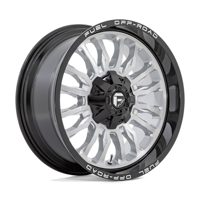 Fuel 1PC D798 ARC Silver Brush Face W/ Blk Lip wheel
