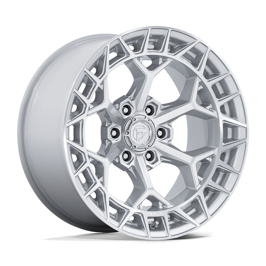 Fuel 1PC FC873 CHARGER Gloss Silver W/ Machined Face wheel
