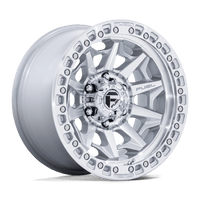 Fuel 1PC D883 COVERT Silver W/ Machined Face wheel