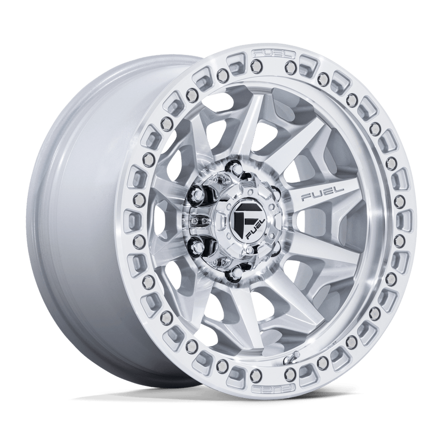 Fuel 1PC D883 COVERT Silver W/ Machined Face wheel