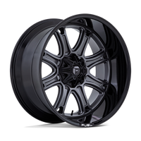 Fuel 1PC DARKSTAR Matte Gunmetal W/ Black Lip wheel