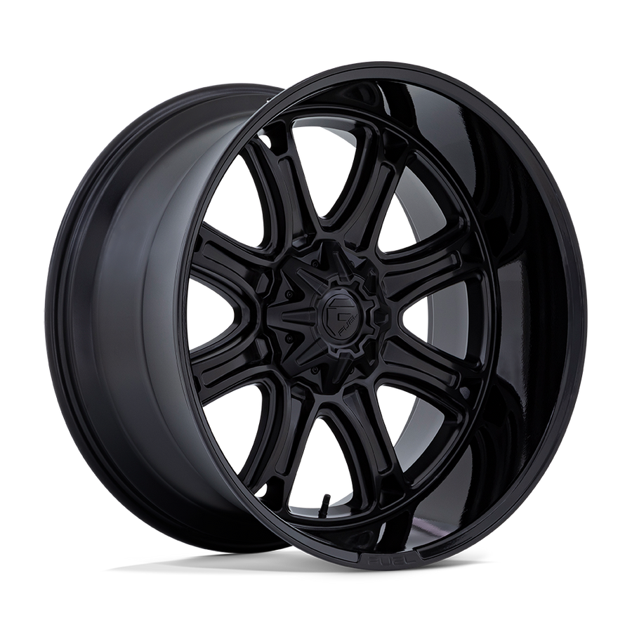 Fuel 1PC DARKSTAR Matte Black W/ Gloss Black Lip wheel