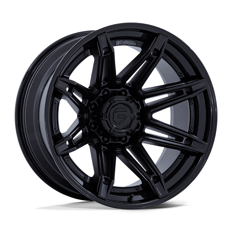Fuel 1PC FC401 BRAWL Matte Black W/ Gloss Black Lip wheel