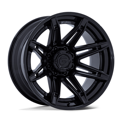 Fuel 1PC FC401 BRAWL Matte Black W/ Gloss Black Lip wheel