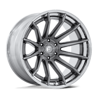 Fuel 1PC FC403 BURN Platinum W/ Chrome Lip wheel