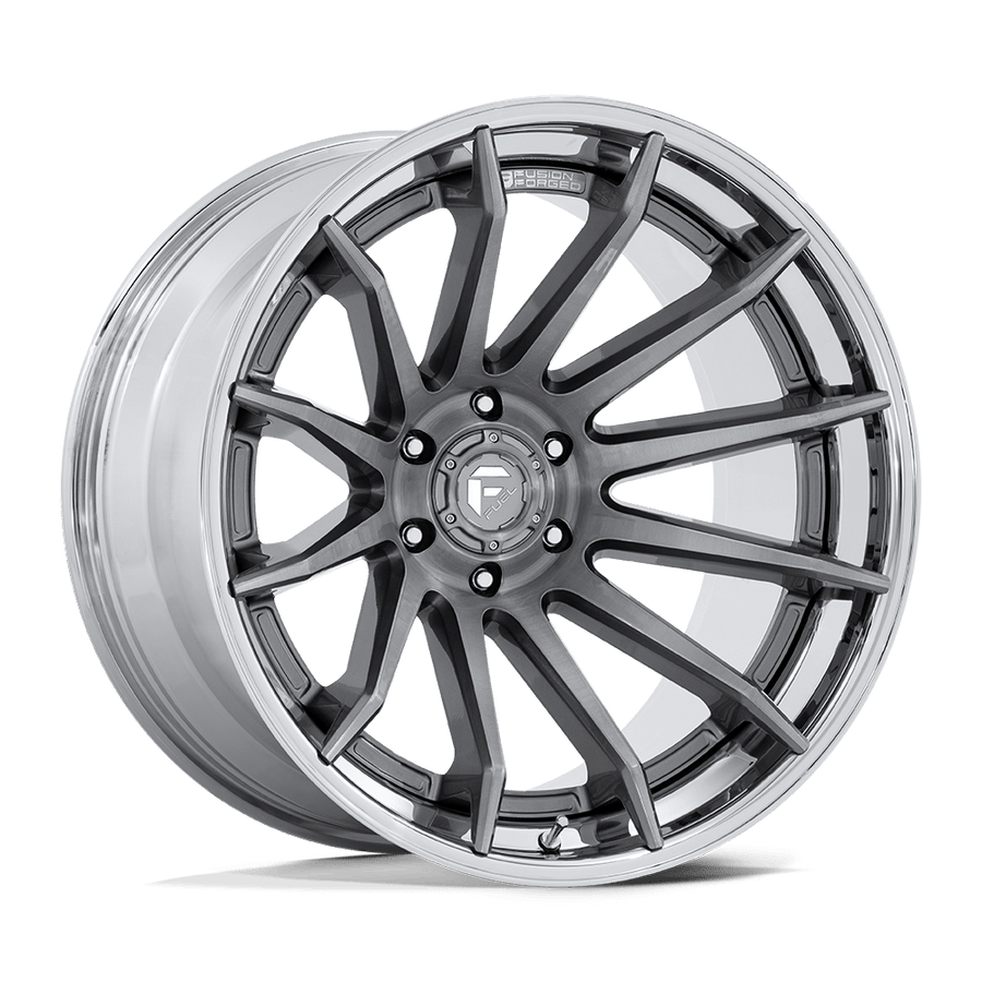 Fuel 1PC FC403 BURN Platinum W/ Chrome Lip wheel