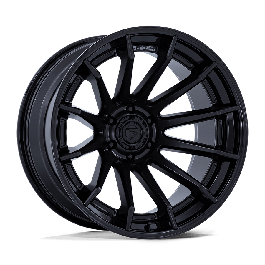 Fuel 1PC FC403 BURN Matte Black W/ Gloss Black Lip wheel