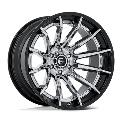 Fuel 1PC FC403 BURN Chrome W/ Gloss Black Lip wheel